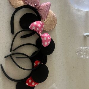 Set of Minnie Mouse Ears Headbands